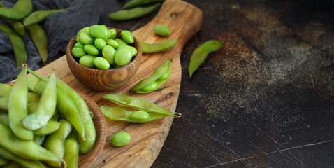 Green Organic Edamame beans