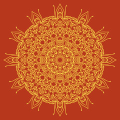 Bright mandala element for your own design