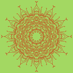 Bright mandala element for your own design