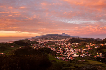 atardecer en la jardina