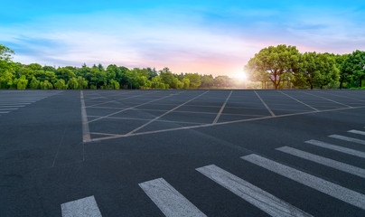 Obraz premium Road surface and sky cloud landscape..