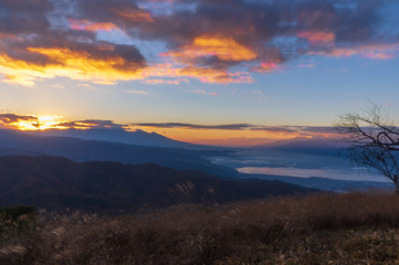 高ボッチ高原の夜明け