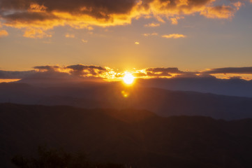 高ボッチ高原の夜明け