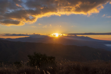 高ボッチ高原の夜明け