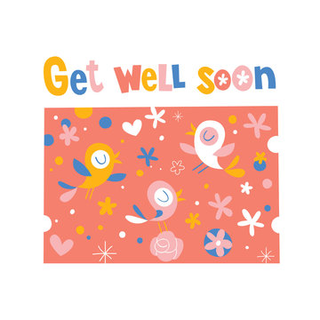 get well soon greeting card