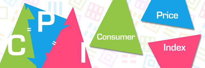 CPI - Consumer Price Index Colorful Triangle Horizontal 