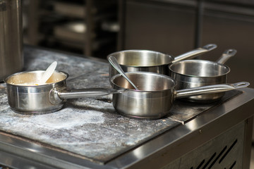 Typical kitchen of a restaurant