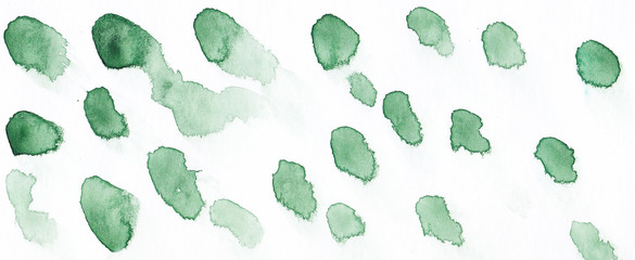 Abstract watercolor green background