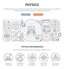Vector Banner of the Physics.