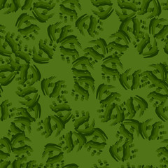Fototapeta na wymiar Forest camouflage of various shades of green colors
