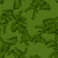 Forest camouflage of various shades of green colors