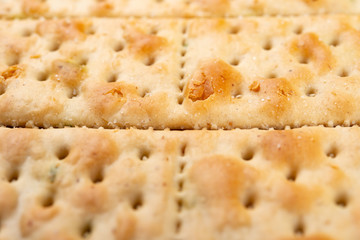 side view crispy crackers as background and texture