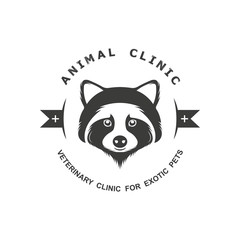 The Vintage Logotype of Animal Clinic.