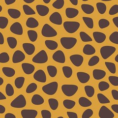 Fur inspired hand drawn seamless vector pattern. Fur inspired hand drawn seamless vector pattern. Cheetah spots on tan color fur.