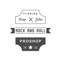 Musical Logotype of Rock and Roll.