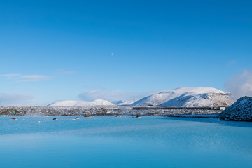 Fototapeta na wymiar Iceland Blue Lake Natural scenery