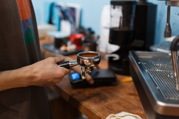 Bartender Making a Coffee