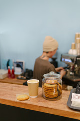 Bartender Making a Coffee