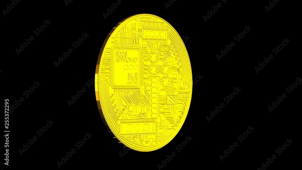 Poster bitcoin blockchain crypto currency digital encryption network for world money, alpha channel