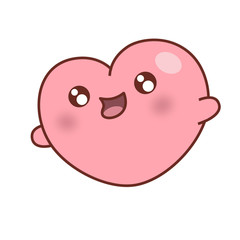 CUTE HEART,  KAWAII STYLE, LOVE 