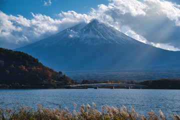 Mount Fuji and Ray of Light