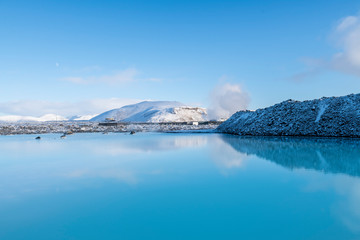 Iceland Blue Lake Natural scenery