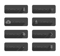 Set of Download Buttons.