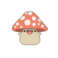 CUTE MUSHROOM, FUNNY CHARACTER