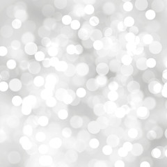 Blurred bokeh background, silver, gray, white, holiday, bokeh, circles, spots, highlights