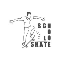 School Skate Logotype.