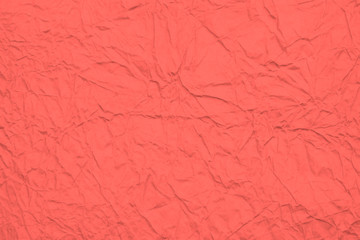 Living Coral color of the year 2019 crumbled textured paper