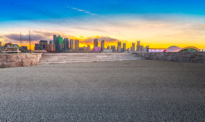 Urban Road, Highway and Construction Skyline..