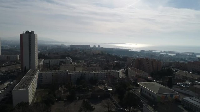 Marseille drone - Aerial Shot - La Viste