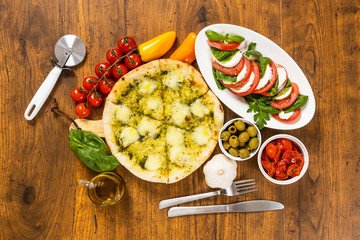 ピッツア　Italian home-made pizza