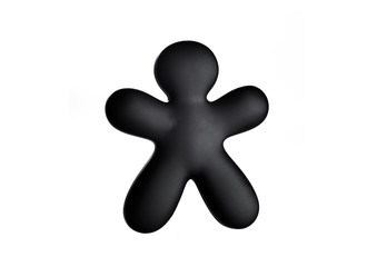 Obraz premium Plastic black little man