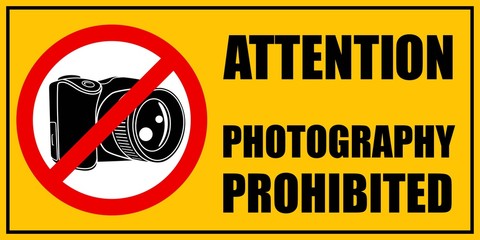 No Photo camera sign. Vector illustration.