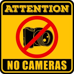 No Photo camera sign. Vector illustration.