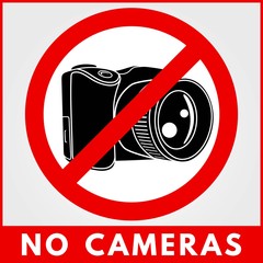 No Photo camera sign. Vector illustration.