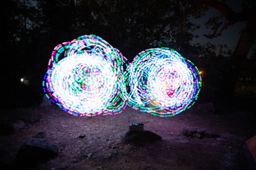 glowing lights abstract