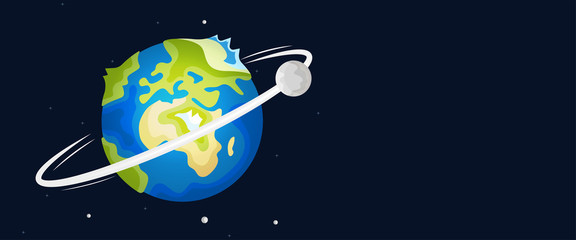 Colorful Illustration of the Earth.