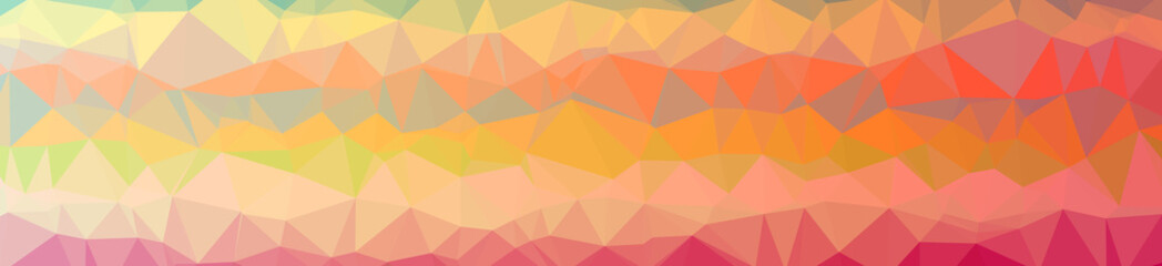 Illustration of abstract Orange banner low poly background. Beautiful polygon design pattern.