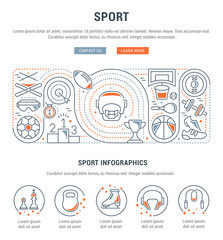 Vector Banner of the Sport.