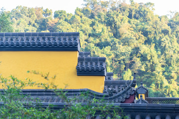 The architectural corner of Yongfu Temple,Hangzhou  City