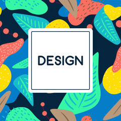 Contemporary floral seamless pattern.