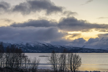 Obraz premium Fjord aux îles Lofoten en Norvège