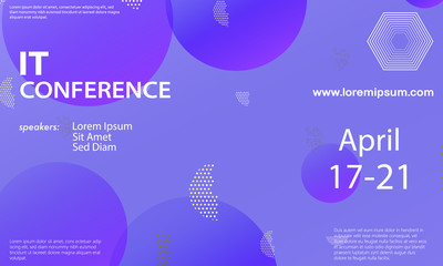Conference announcement design template