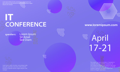 Conference announcement design template