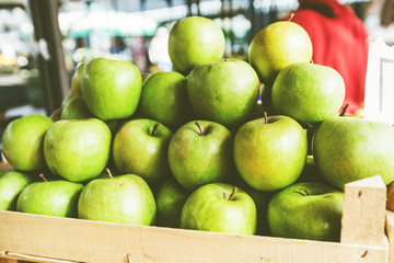 green apples Granny Smith ready for sale