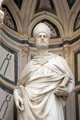 Saint Eligius by Nanni di Banco, Orsanmichele Church in Florence, Tuscany, Italy