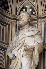 Saint Peter by Filippo Brunelleschi, Orsanmichele Church in Florence, Tuscany, Italy